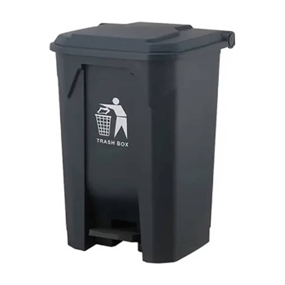 Basurero Tacho Contenedor De Basura 50 Litros Con Pedal Gris image number 1.0