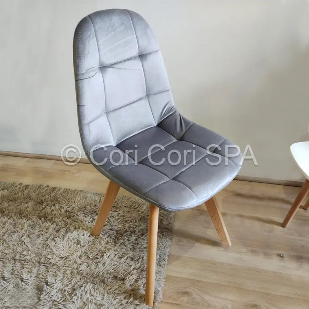Silla Capitonne Velvet Gris image number 0.0