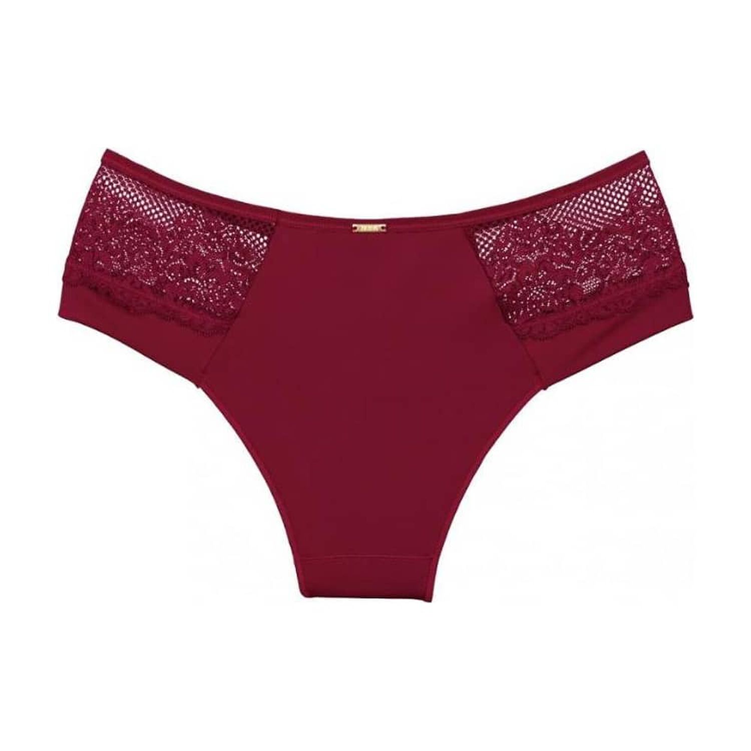 Bikini Microfibra Encaje Rojo 2rios image number 1.0