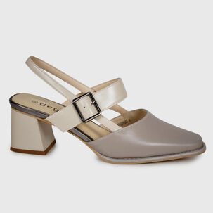 Zapato Cuero Finnye Gris