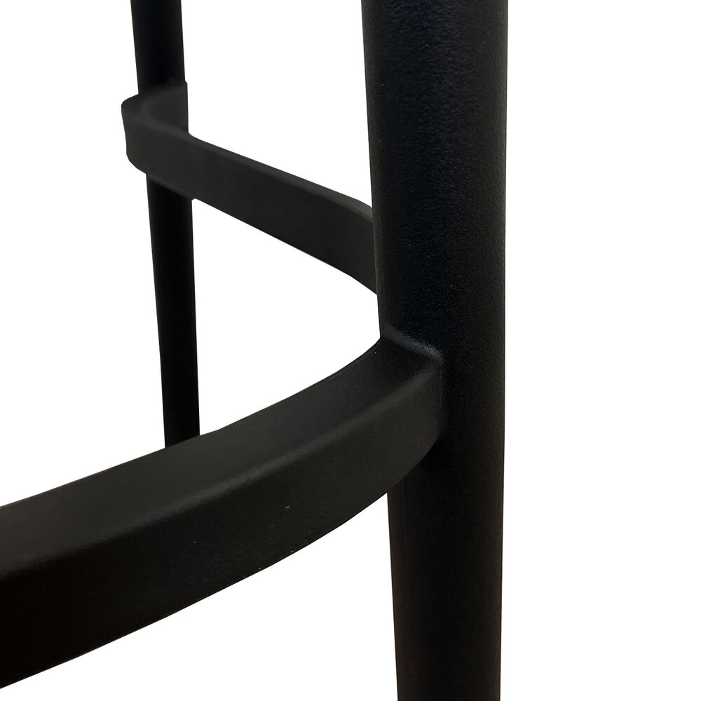 Taburete Bar Crossback Negra Asiento Beige image number 6.0