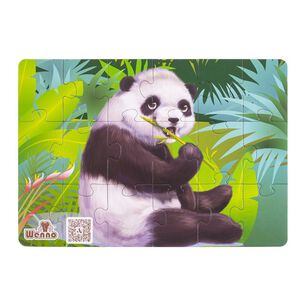 Puzzle Oso Panda 18 Piezas + Figura
