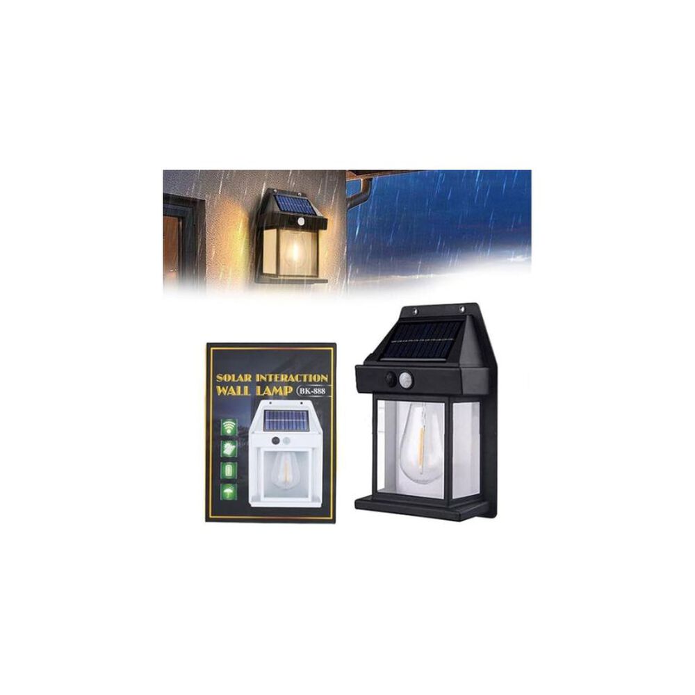 Lampara Aplique De Pared Solar Pare Exterior Iluminacion Led image number 2.0