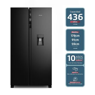 Refrigerador Fensa 436l No Frost Side By Side Sfx440b Negro