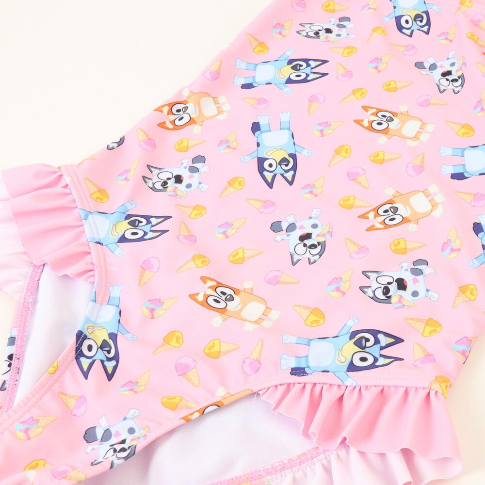 Traje De Ba&ntilde;o Tirantes Ni&ntilde;a Rosado Bluey & Bingo Bluey image number 2.0