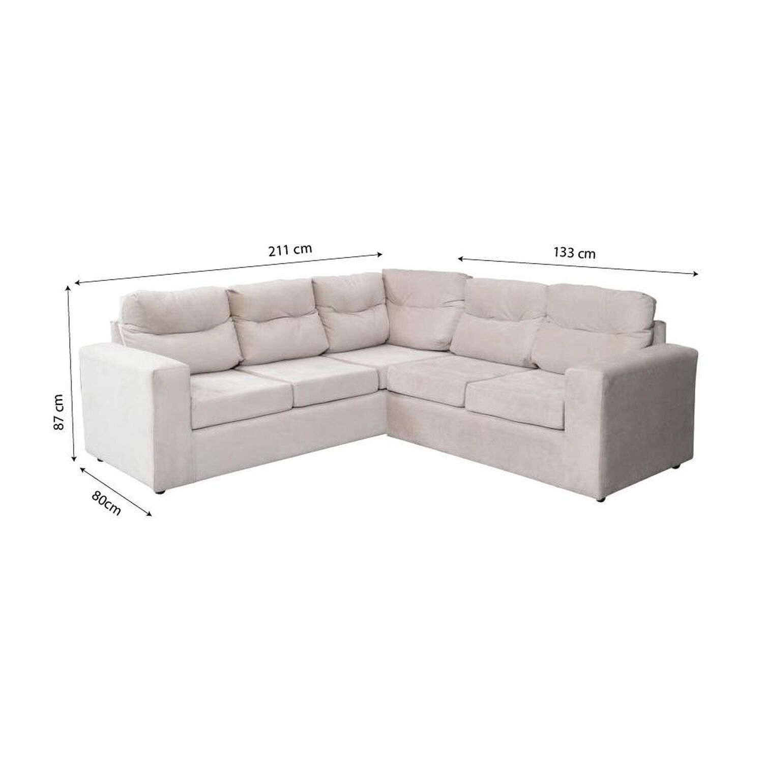 Sofa Seccional Casaideal 2P Lyon Felp / 5 Cuerpos image number 6.0