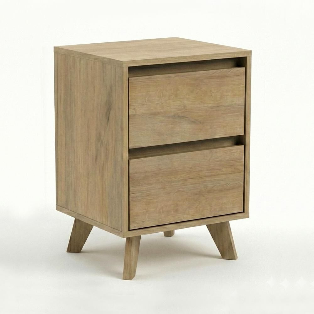 Velador Home Mobili Kalmar / 2 Cajones image number 2.0