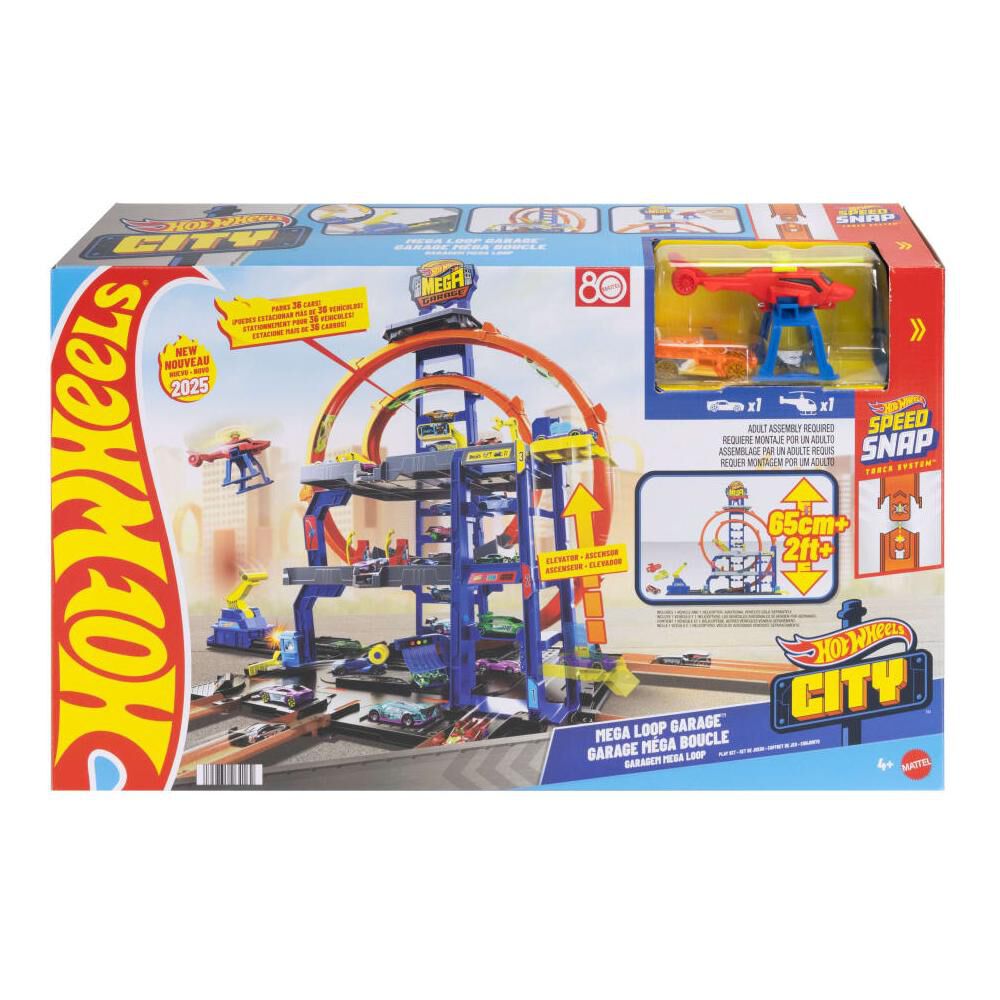 Autopista Hotwheels City Mega Garage image number 6.0