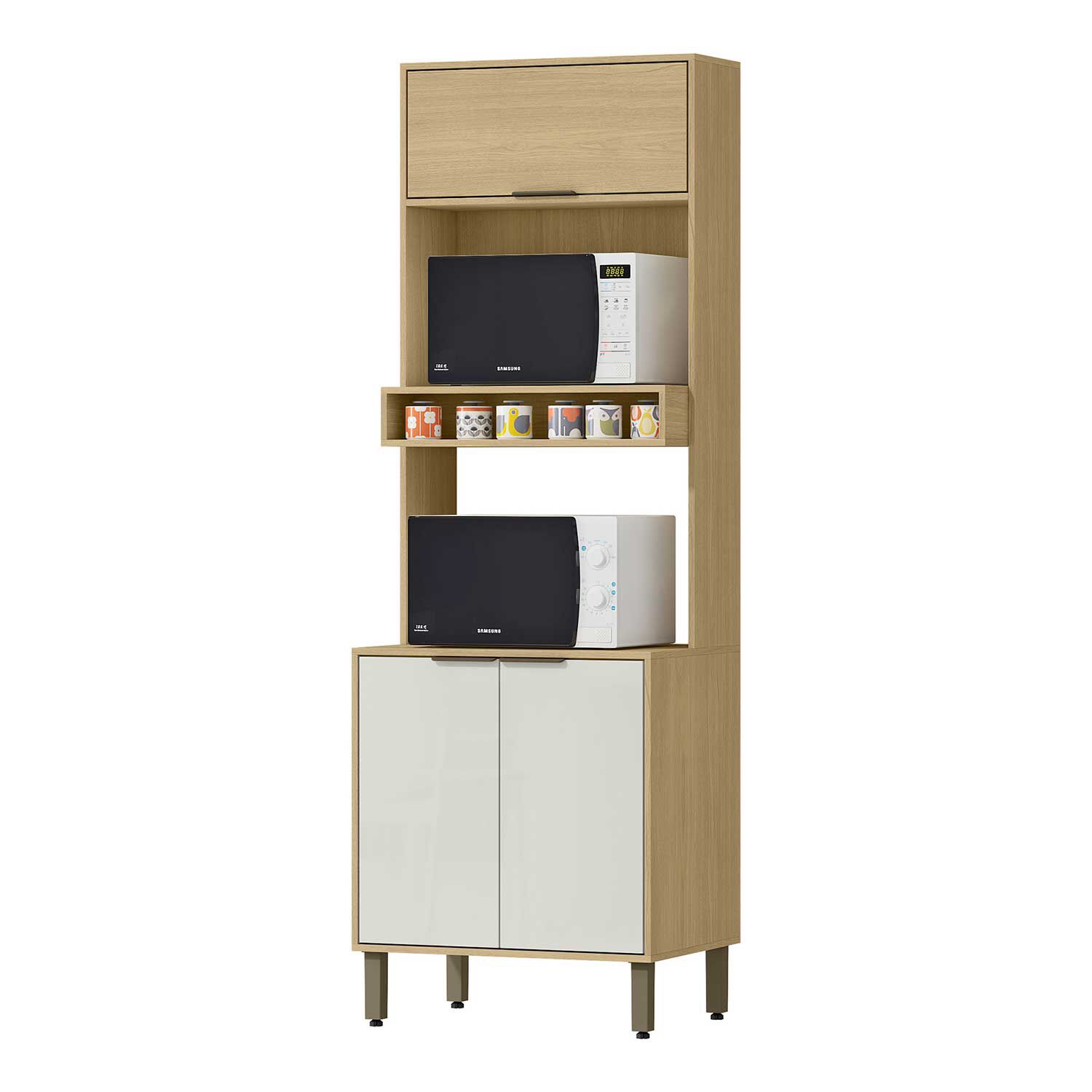 Mueble De Cocina Para Microondas Camil 210,5x51,6x70 image number 2.0