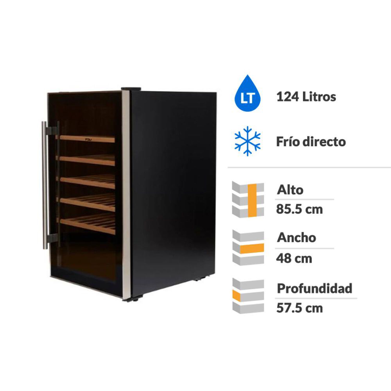 Enfriador De Vinos Fdv 14278 / Fr&iacute;o Directo / 124 Litros / image number 1.0