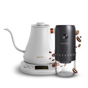 Pack Hervidor Inteligente Mouvair Swan + Molinillo De Caf&eacute; El&eacute;ctrico