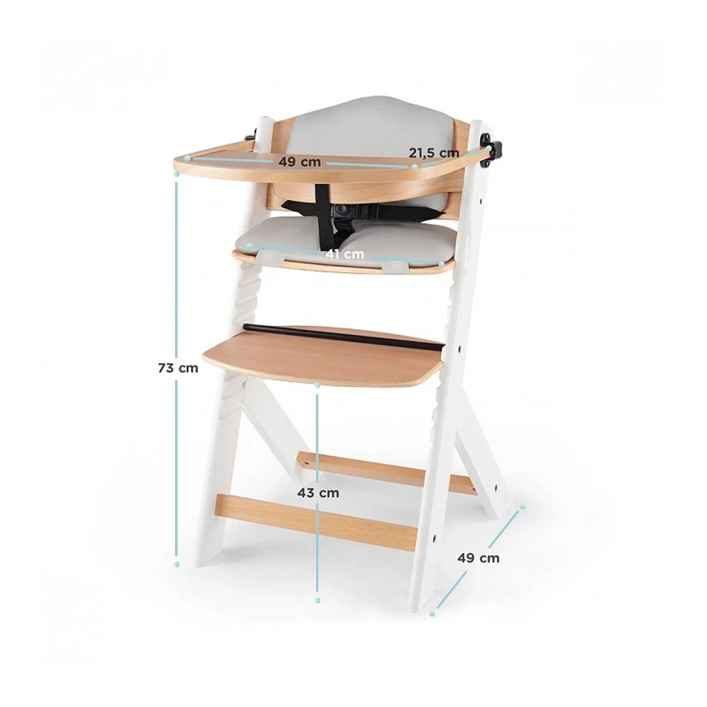 Silla De Comer Evolutiva Enock Wood Blanco image number 5.0