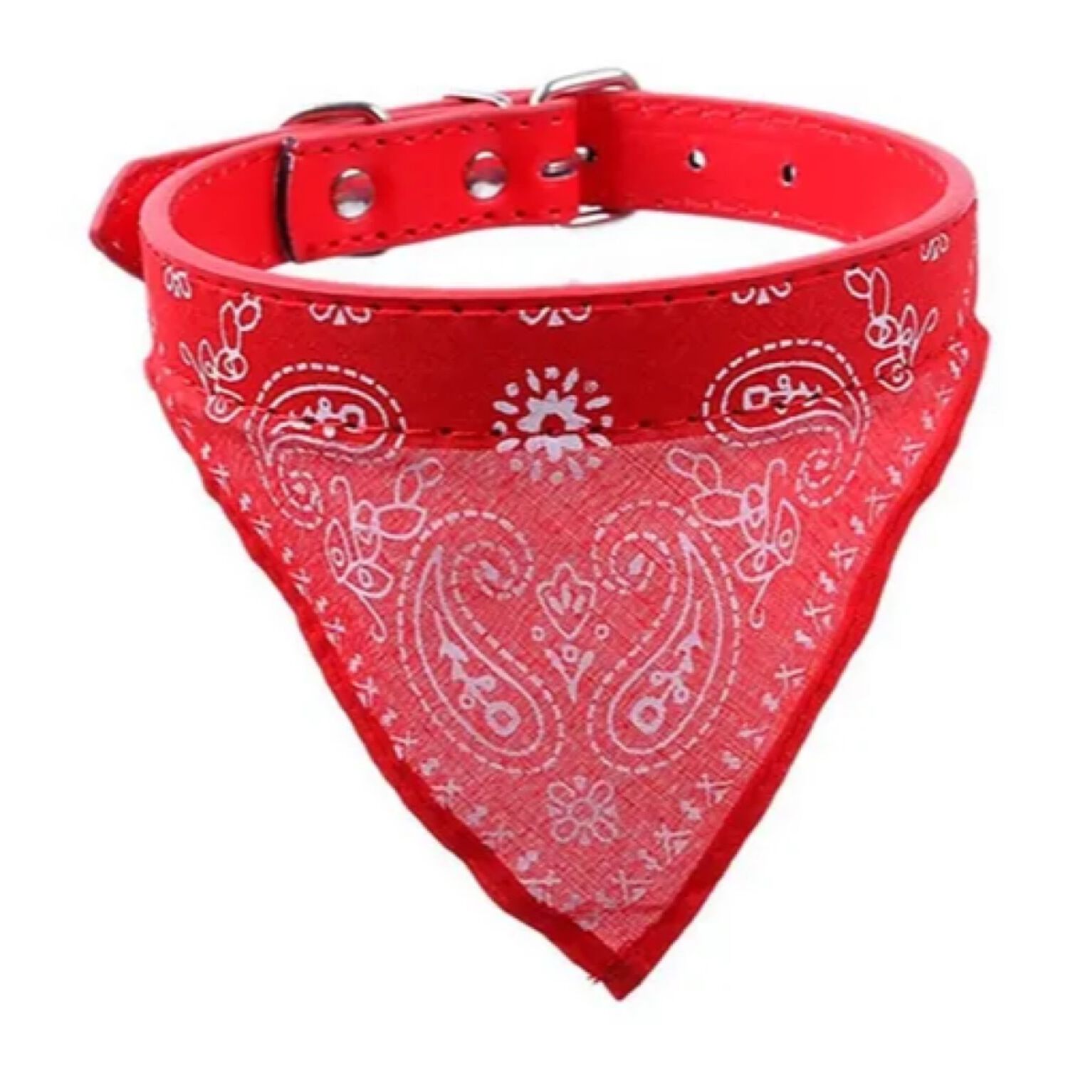 Collar Para Mascota Perro Gato Con Pa&ntilde;uelo Talla S Rojo image number 1.0