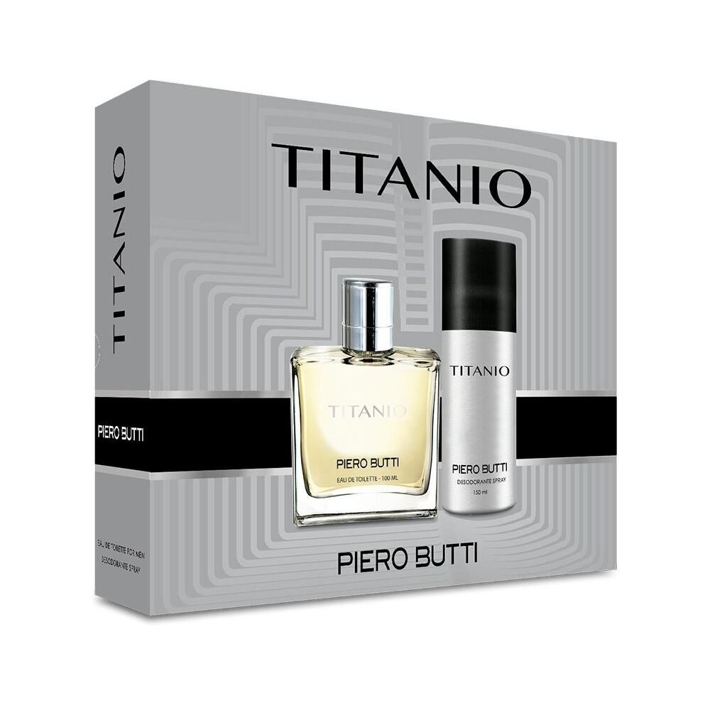 Set De Perfumería Hombre Titanio Piero Butti / 100 Ml / Eau De Toilette + Desoderante image number 0.0