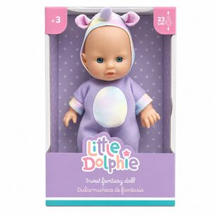 Mu&ntilde;eca Beb&eacute; Perfumada Tama&ntilde;o 23cm Pijama De Unicornio - Ps