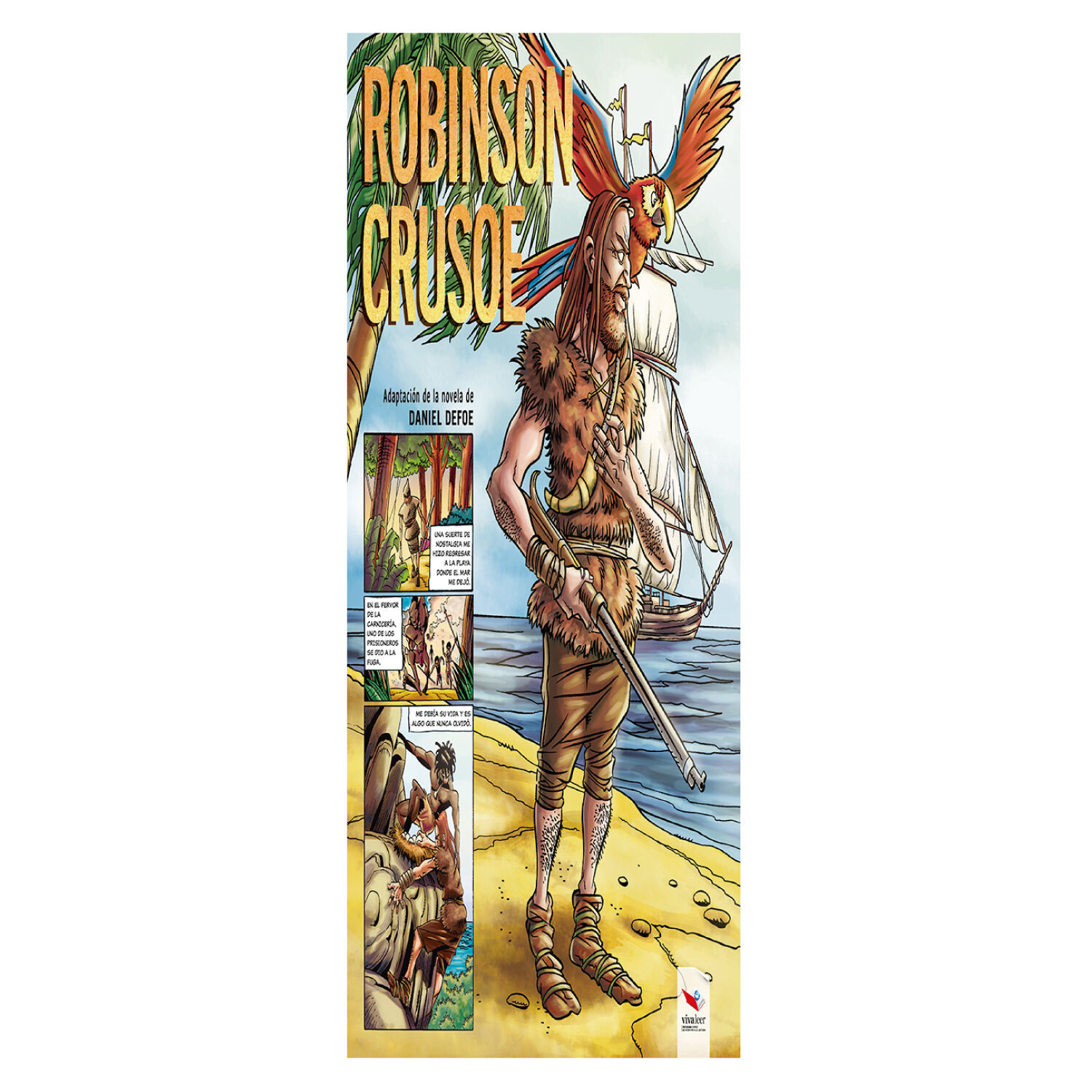 Robinson Crusoe Novela Gr&aacute;fica Tapa Dura image number 0.0