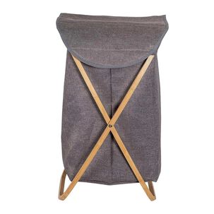Cesta Almacenador De Ropa Sucia Lavanderia Multiuso Gris