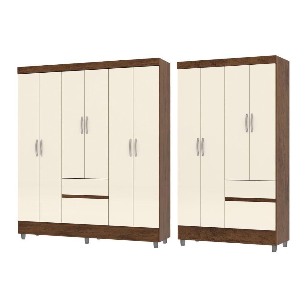 Combo Closet Vekkahome Ideal 6 Puertas + 4 Puertas 271156+271184 image number 0.0