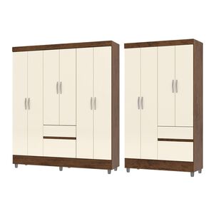 Combo Closet Vekkahome Ideal 6 Puertas + 4 Puertas 271156+271184