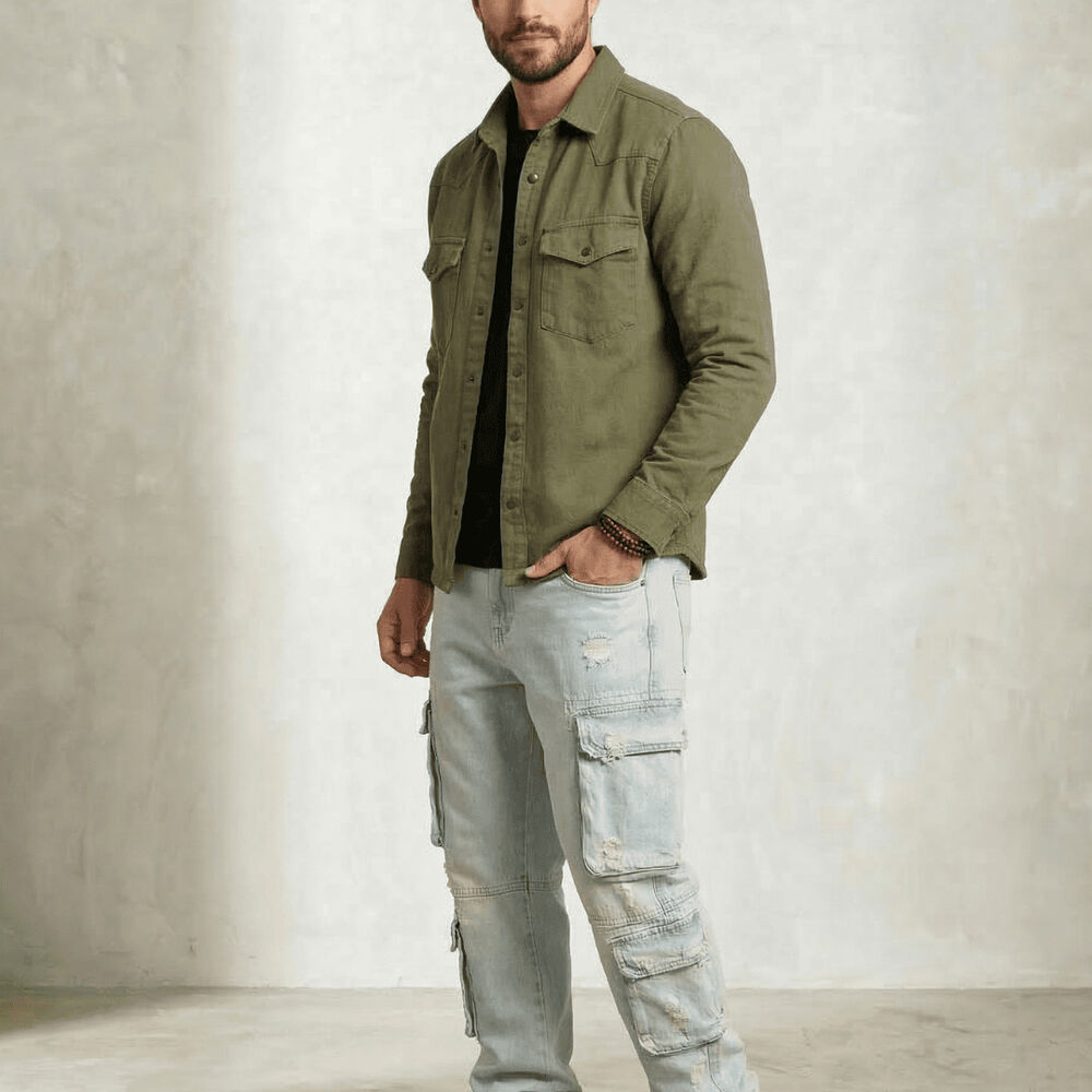 Chaqueta Sobrecamisa Denim Croacia Hombre image number 1.0