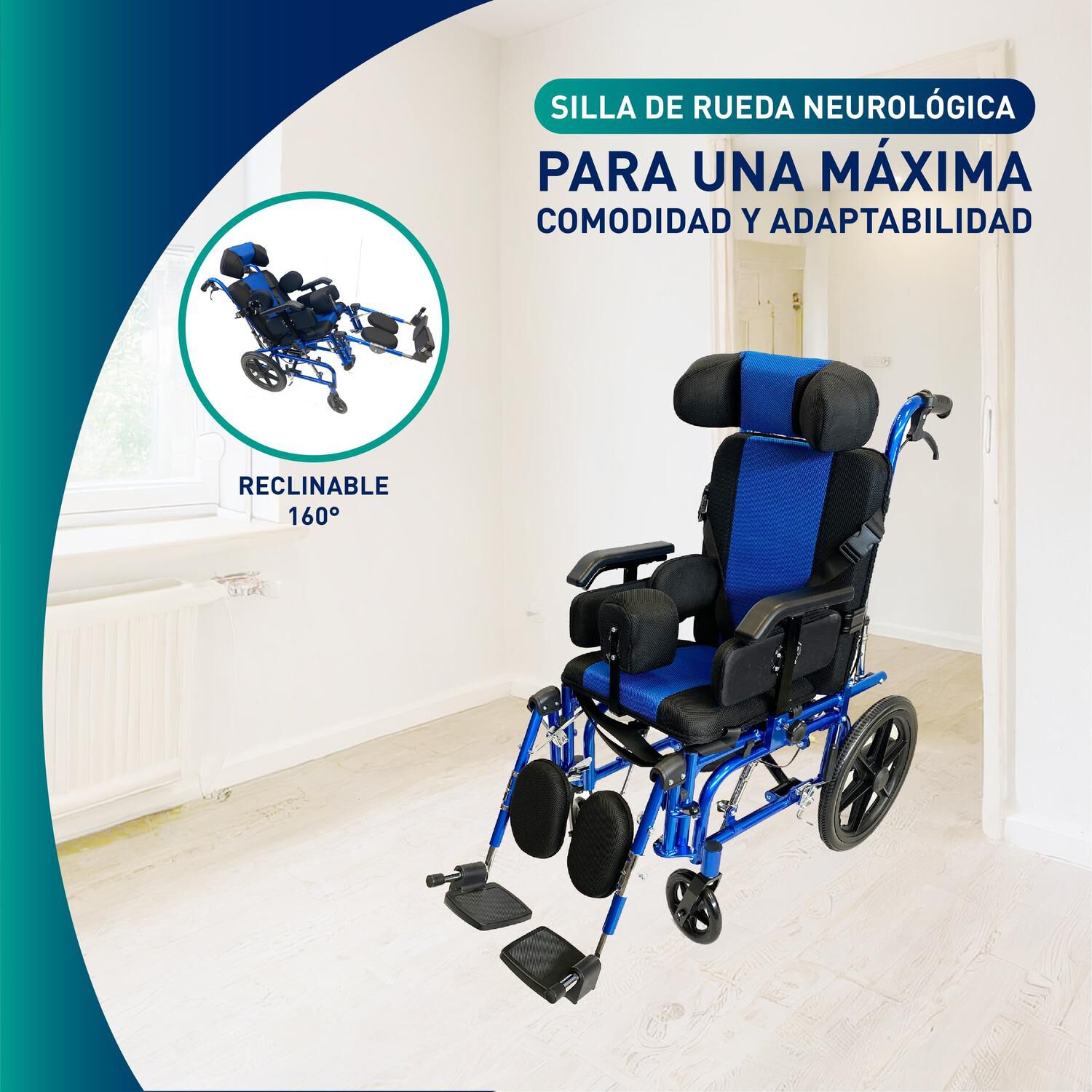 Silla De Ruedas Neurol&oacute;gica Pedi&aacute;trica Ni&ntilde;os image number 3.0
