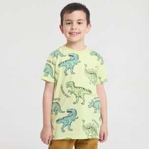 Polera Manga Corta Cuello Redondo Niño Topsis