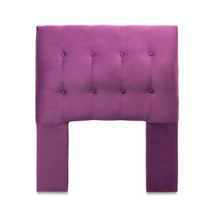Respaldo Sevilla Con Patas Felpa 1,5 Plazas Morado