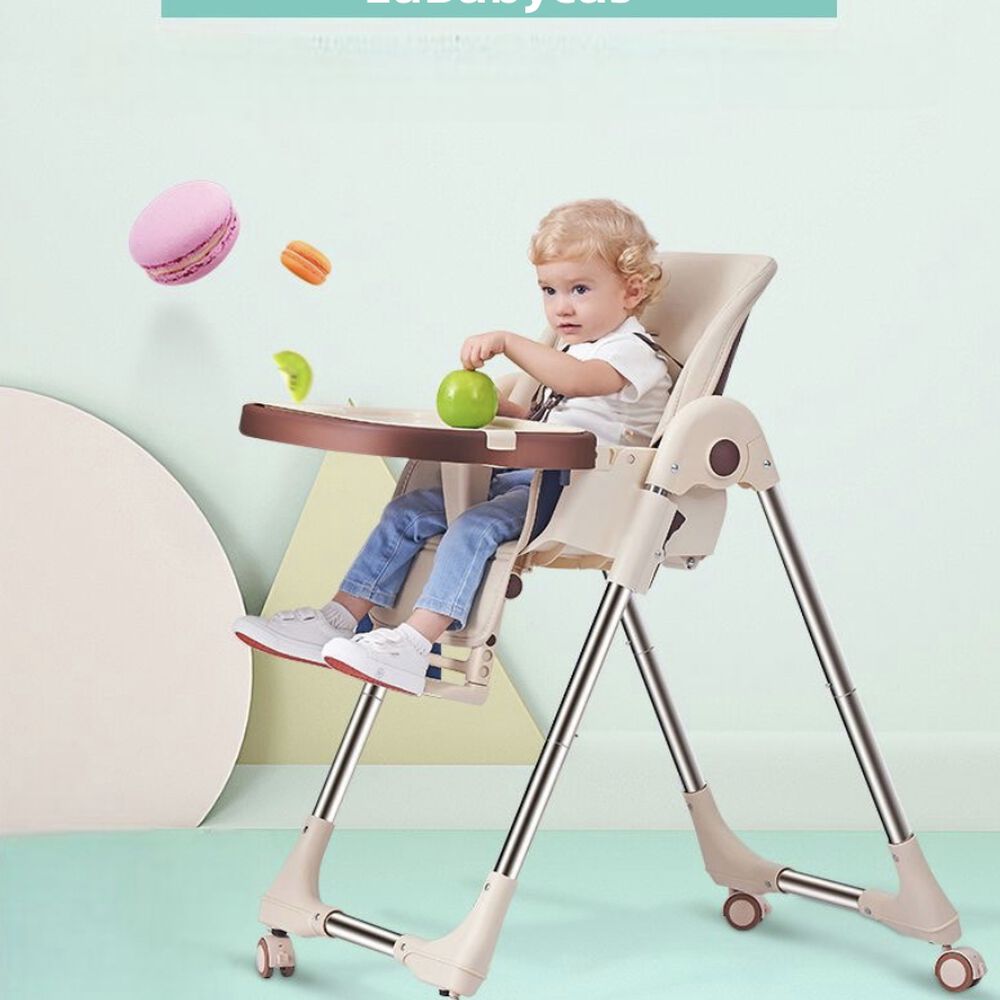 Silla De Comer Multiposiciones Plegable Rosada Lubabycas image number 5.0
