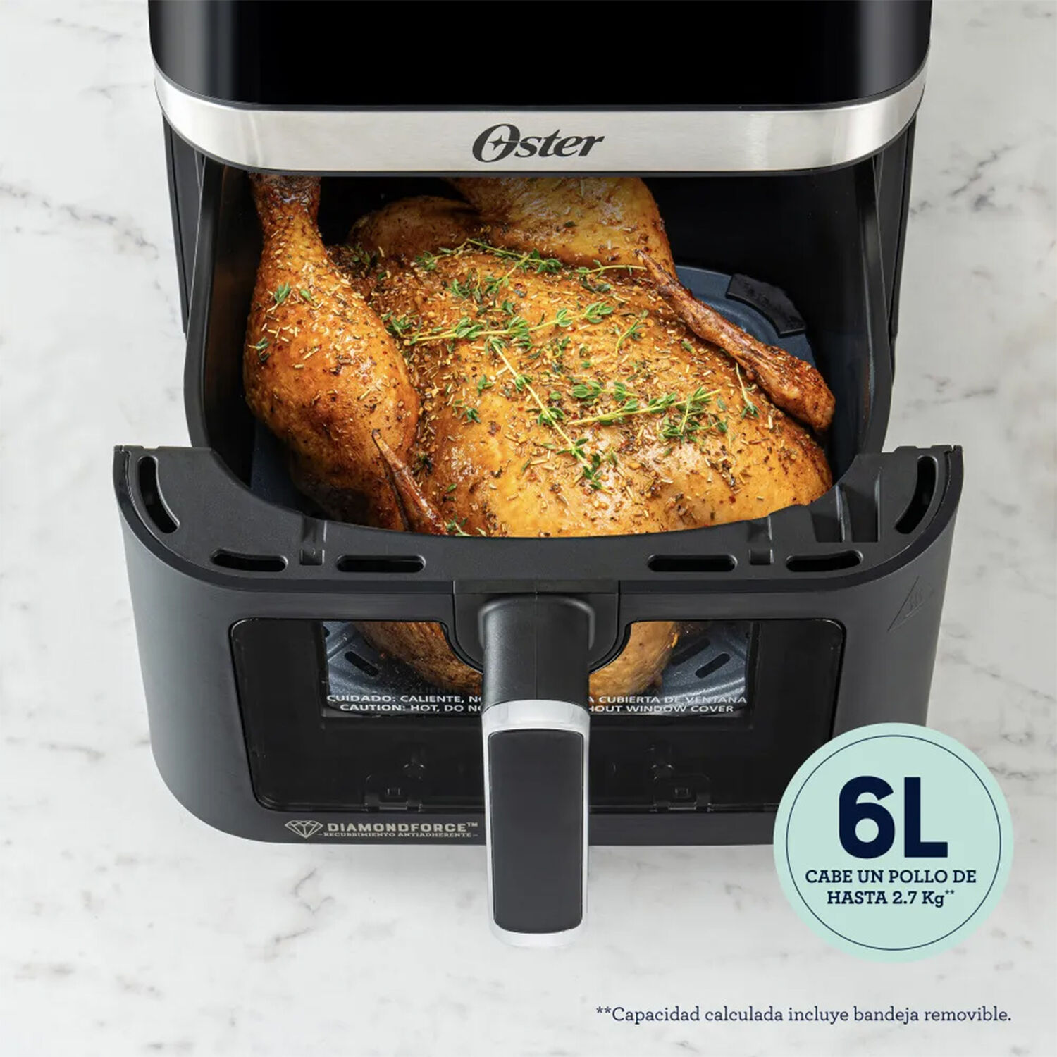 Oster Freidora De Aire Digital Recubrimiento Diamondforce 6l image number 4.0