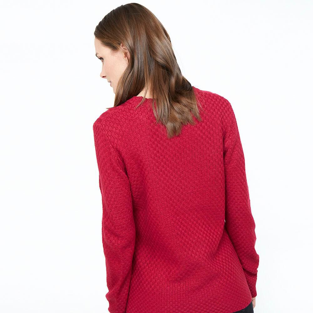 Sweater Trenzado Largo Mujer Geeps image number 2.0