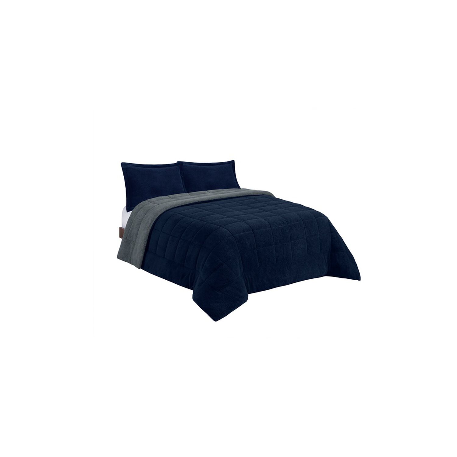 Plumon Andes Sherpa Bicolor Gris 2 Pl image number 1.0