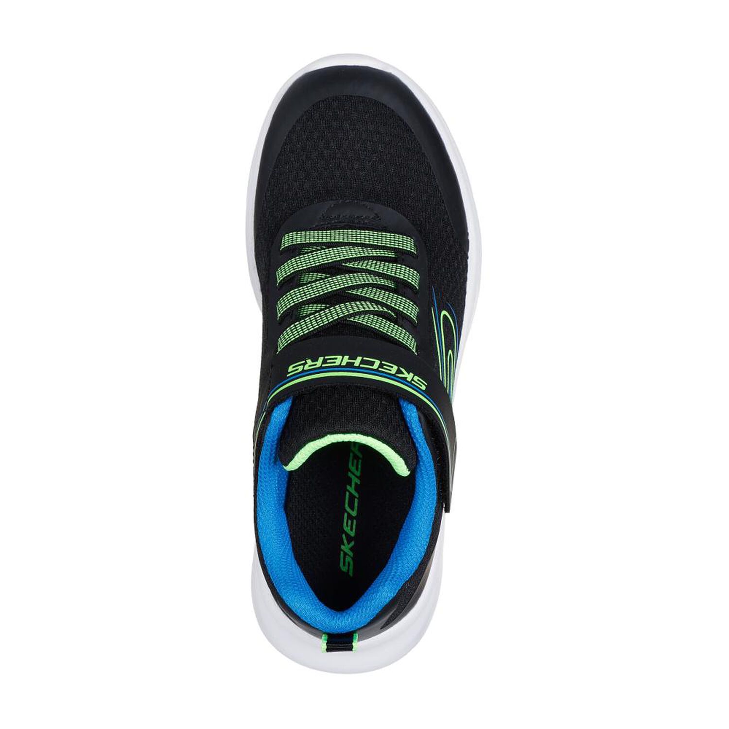 Zapatilla Infantil Ni&ntilde;o Skechers Dynamatic Negro/azul image number 4.0