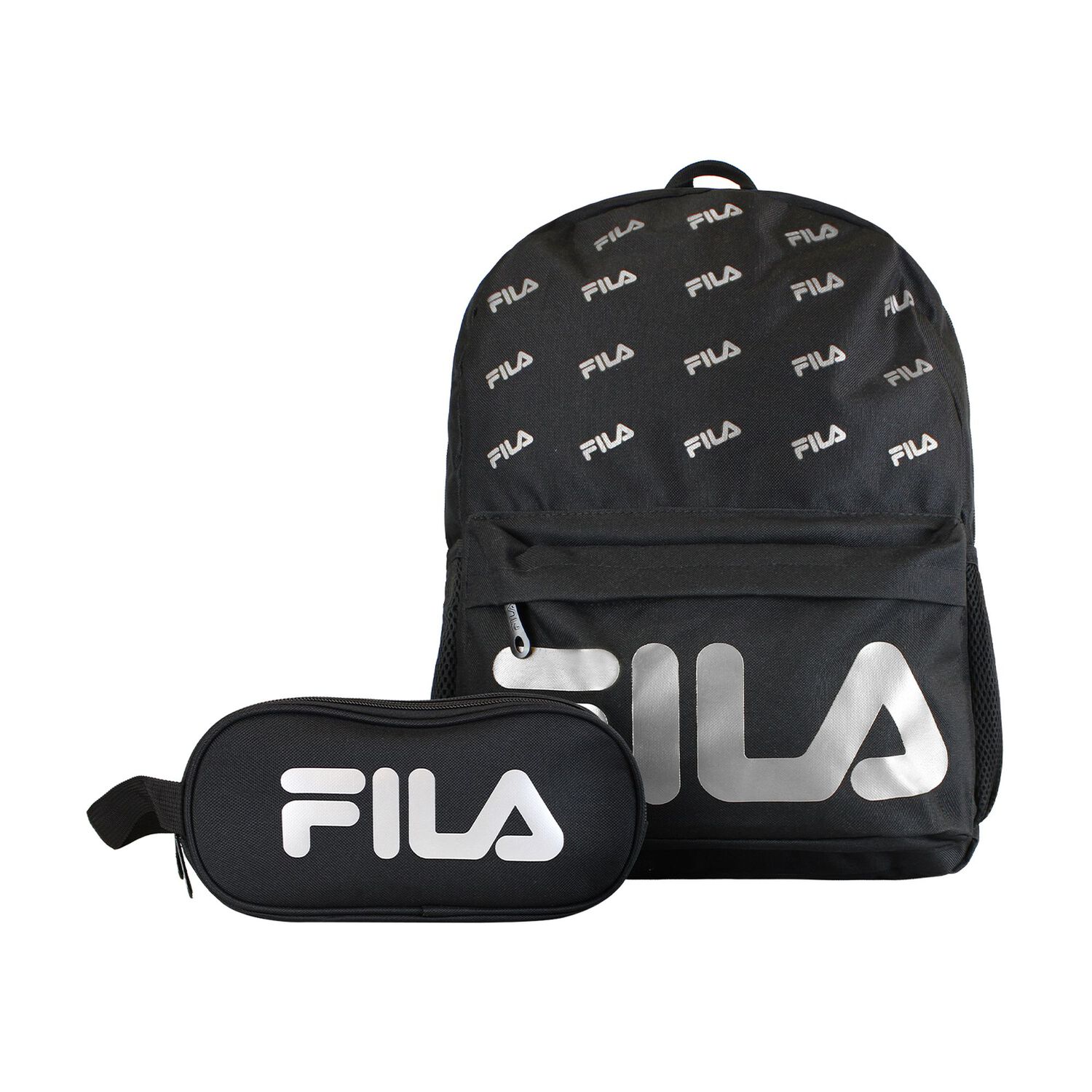 Pack Fila Mochila 16lts Urbanix + Estuche Neceser Spark Negro-silver image number 0.0