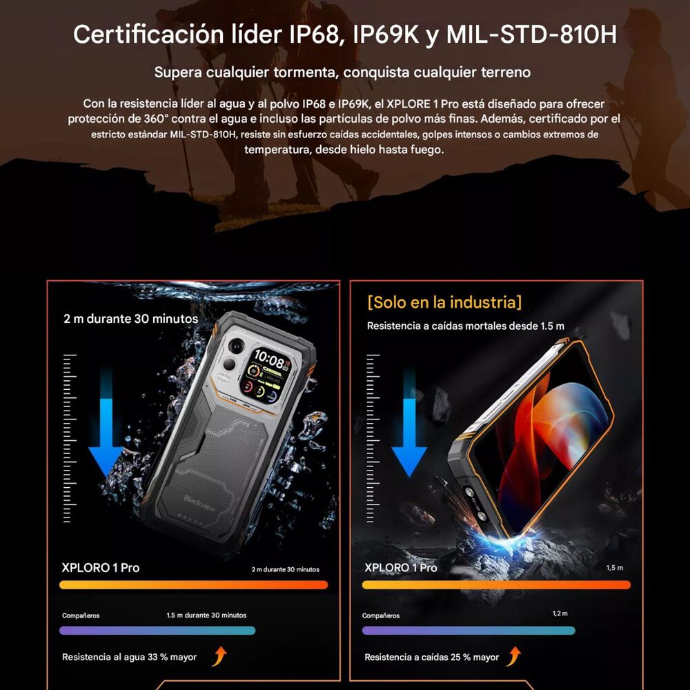 Blackview Xplore 1 Pro T&eacute;rmica Flir 20000mah 5g 16gb/512gb image number 8.0