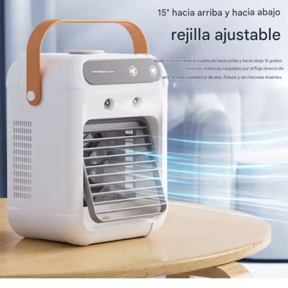 Aire Acondicionado Con Humificador Usb Portatil 3000mah image number 0.0