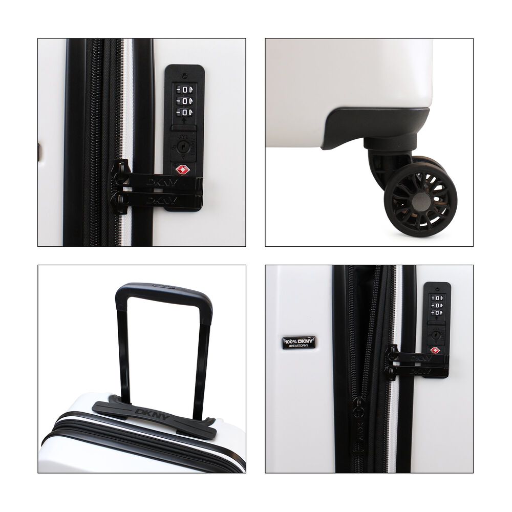 Pack 2 Maletas Donna Karan Lumina S 10kg + L 23kg Blanco Dkny image number 7.0