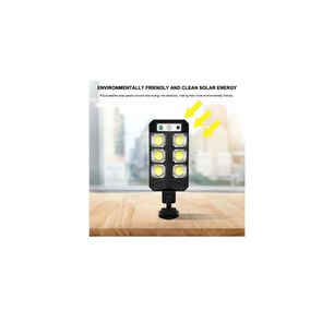 L&aacute;mpara Solar Para Exteriores Con Sensor Luces Control Remoto