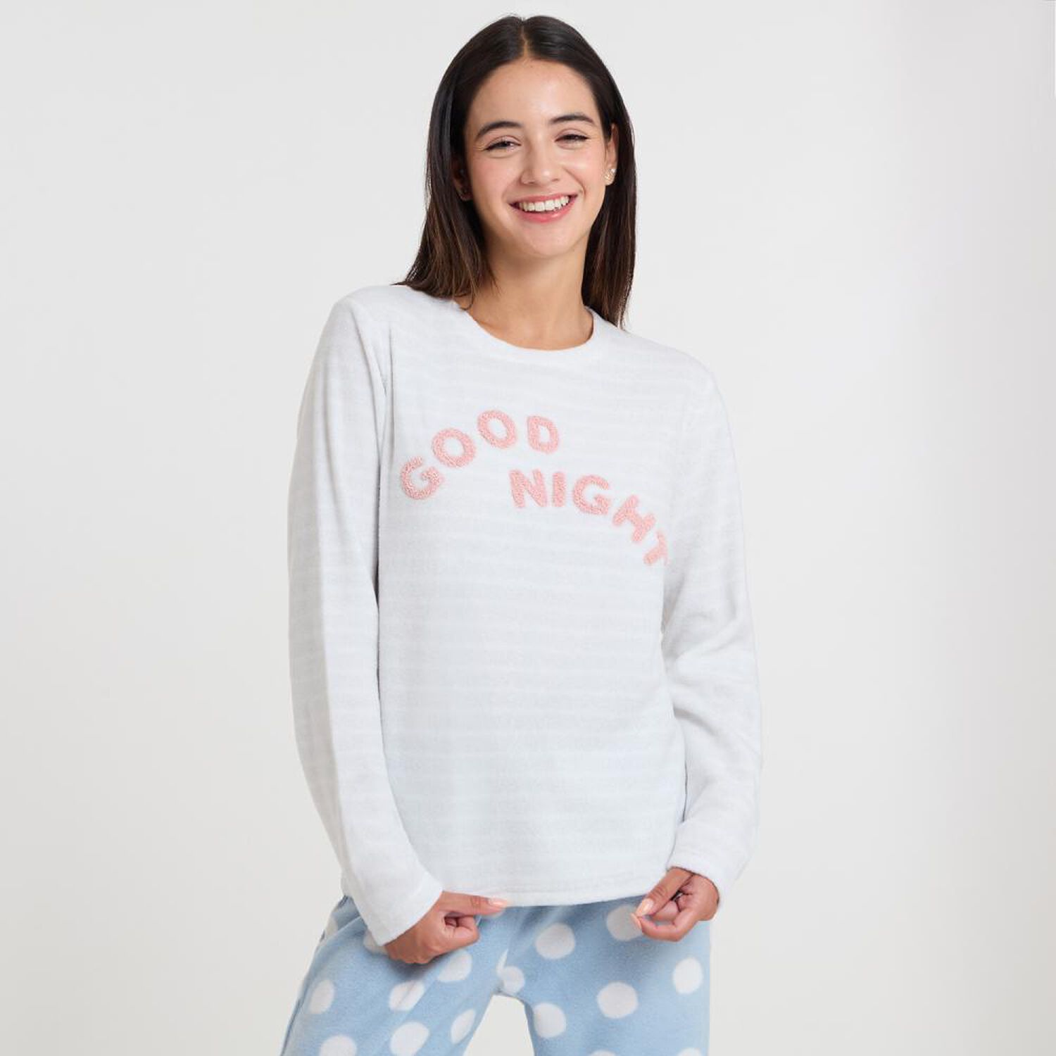 Polera De Pijama Manga Larga Mujer Freedom image number 0.0