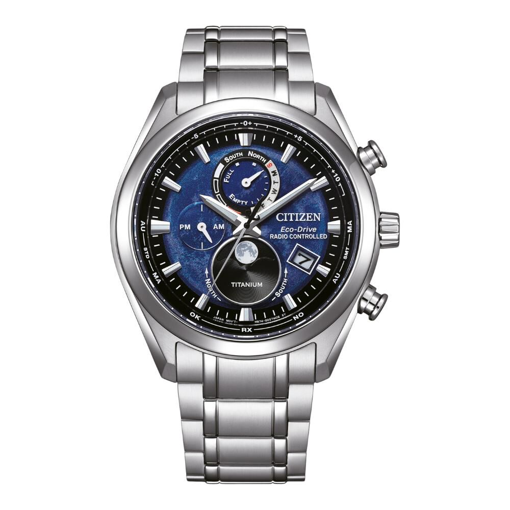 Reloj Citizen Hombre By1010-81l Eco Drive Radiocontrolado Moonphase image number 1.0