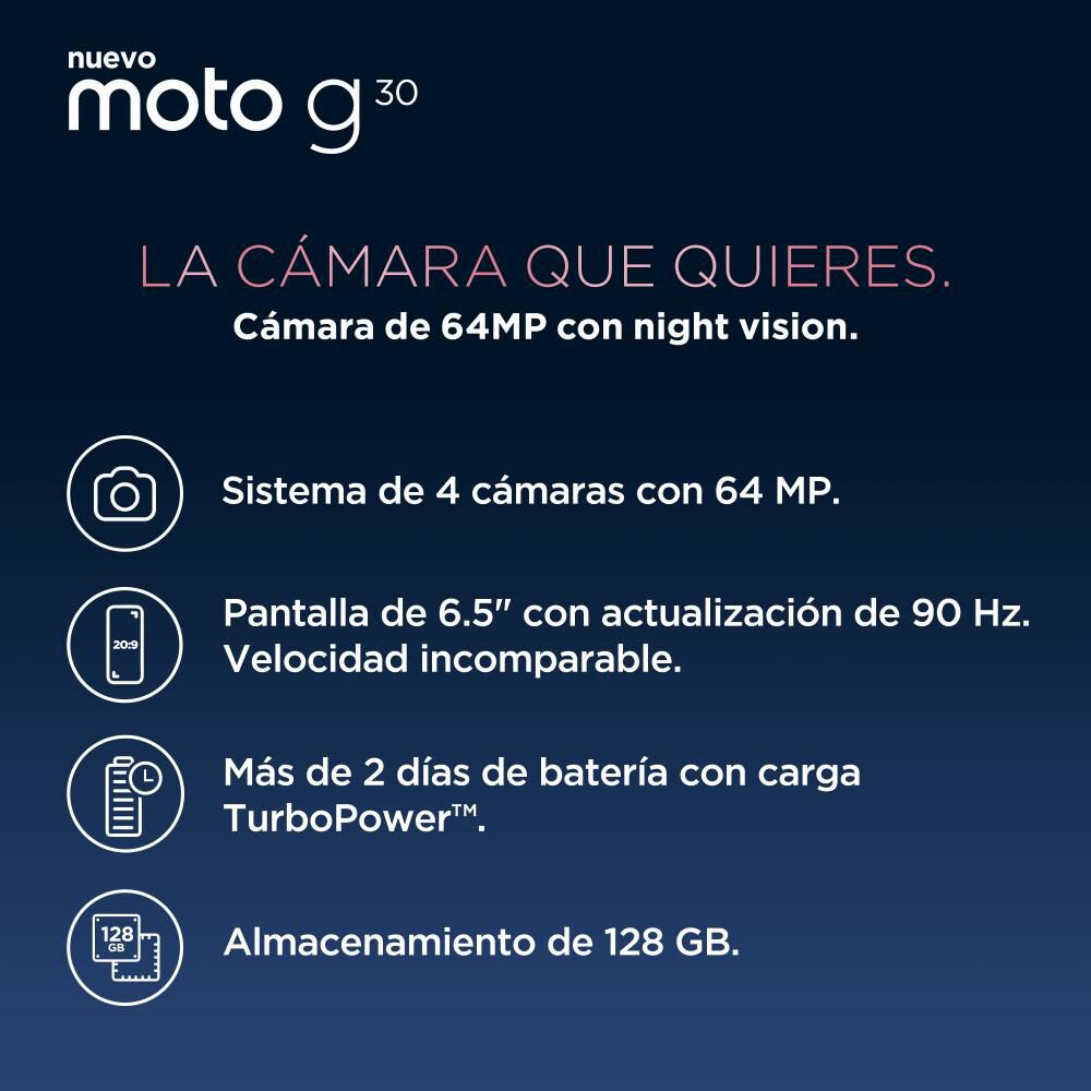 Smartphone Motorola G30 / 128 Gb / Liberado image number 3.0