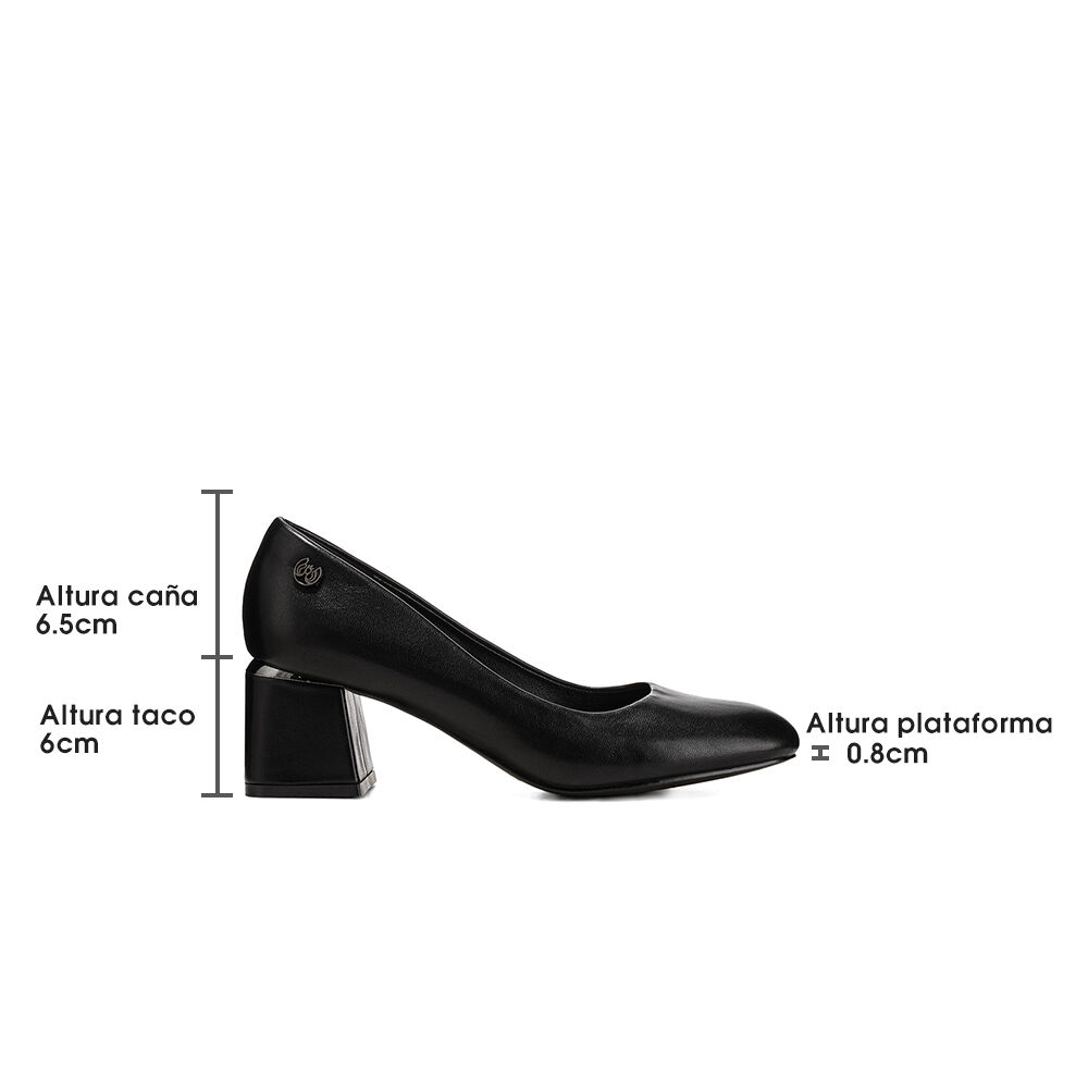 Zapatos Taco Negro Formal Mujer Weide Js60 image number 5.0