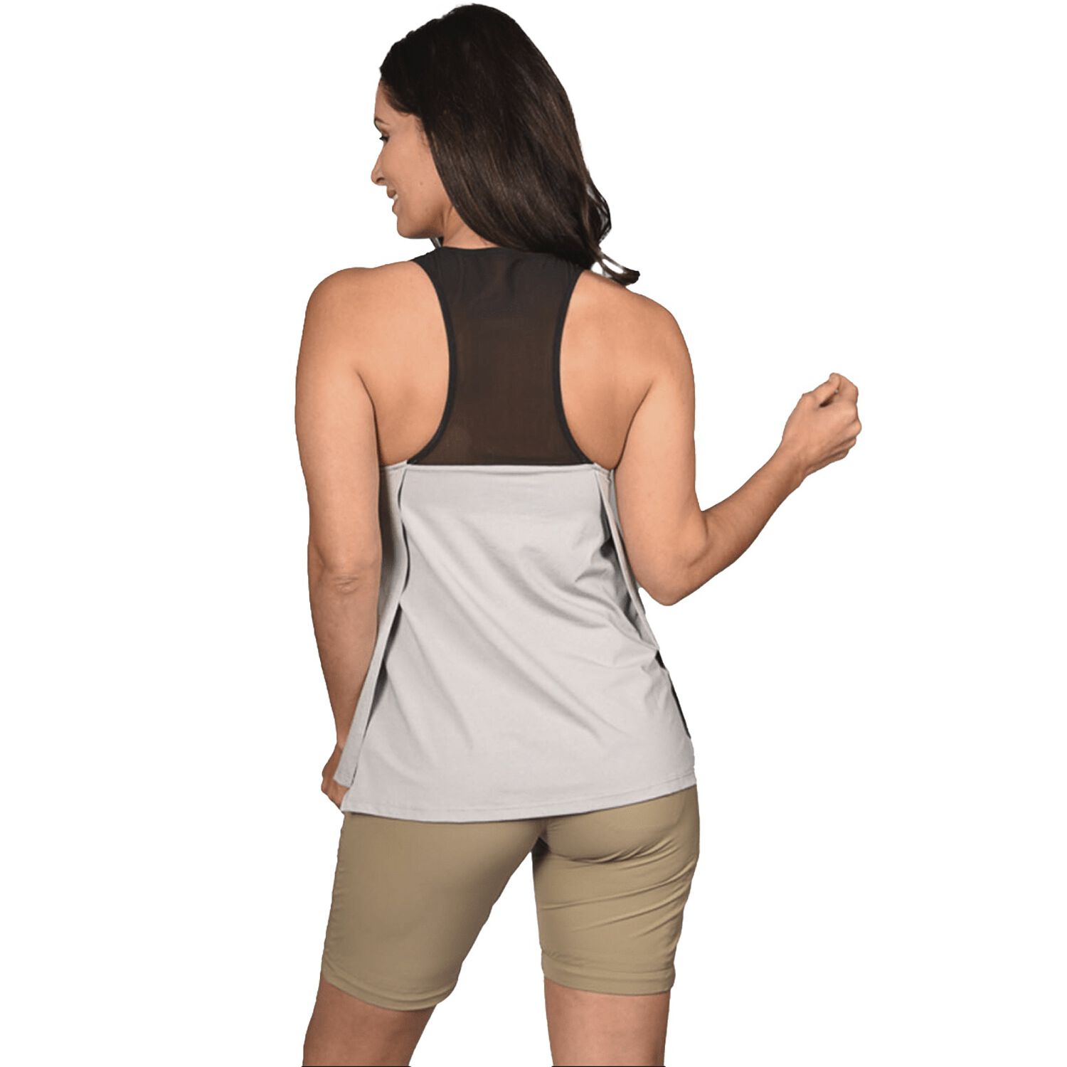 Tech T-shirt Peak Performance Mujer Gavlean Gris / Negro image number 1.0