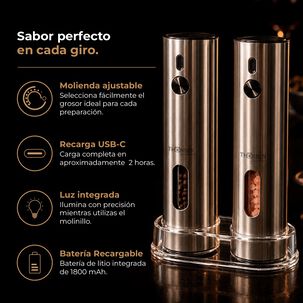 Moledor De Especias Thor Usb Deluxe Grinder Set
