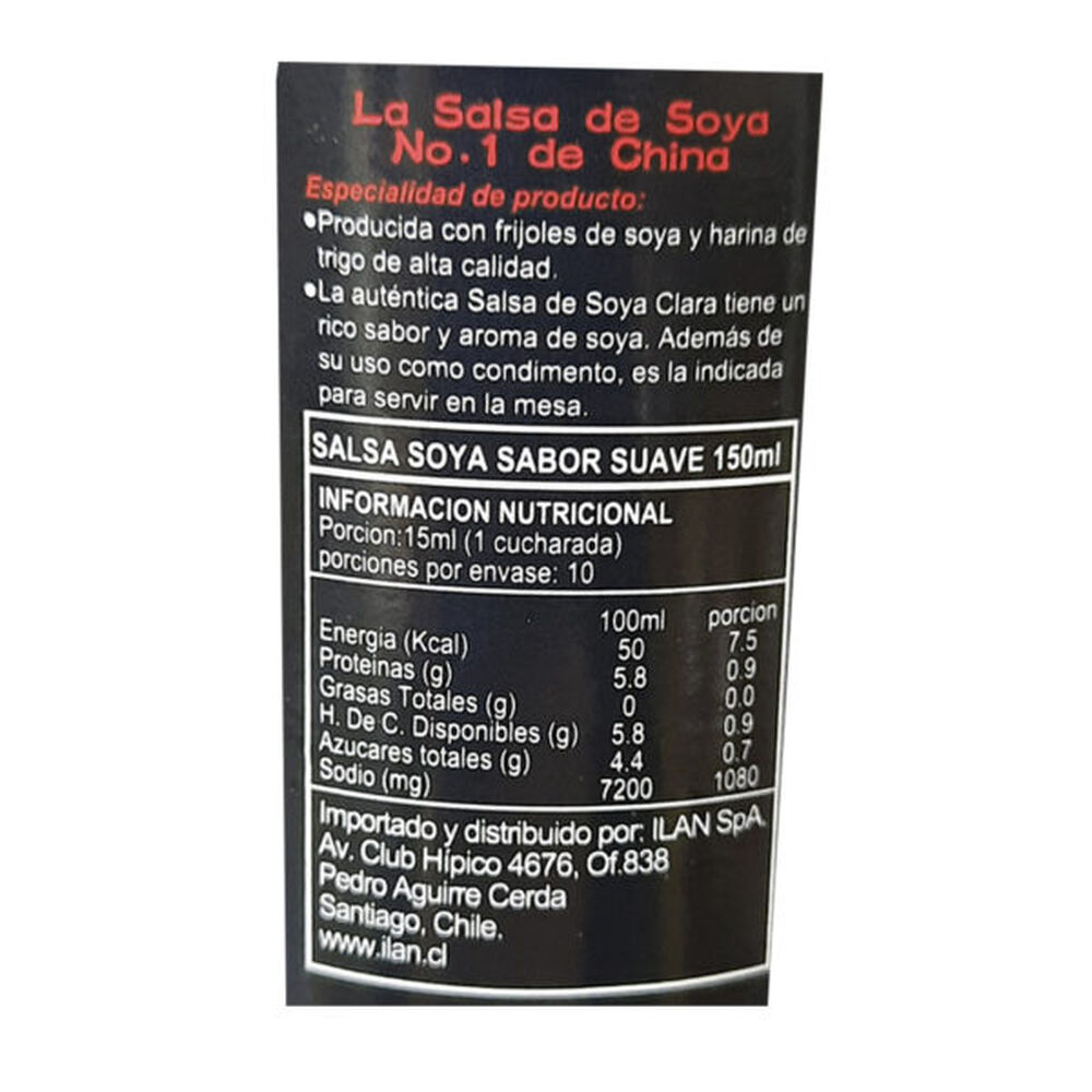 Salsa Soya Clara Pearl River Bridge 150ml image number 1.0