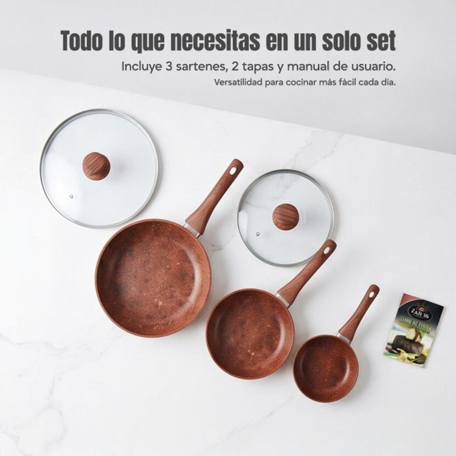 Juego De Sartenes Antiadherentes Zar-10 image number 4.0