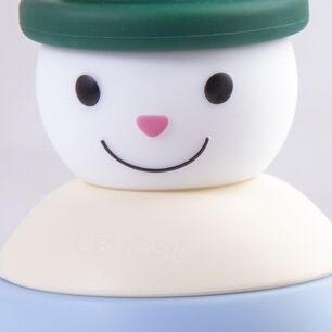 Juguete Mu&ntilde;eco Nieve Bebesit Montessori Silicona Verde