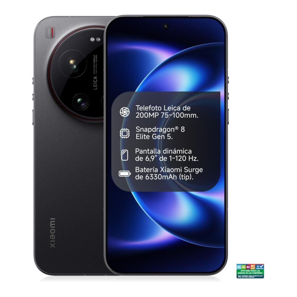 Smartphone Xiaomi 17 Ultra / 5G / 512 GB / Negro / Liberado + Photography Kit Pro image number 1.0