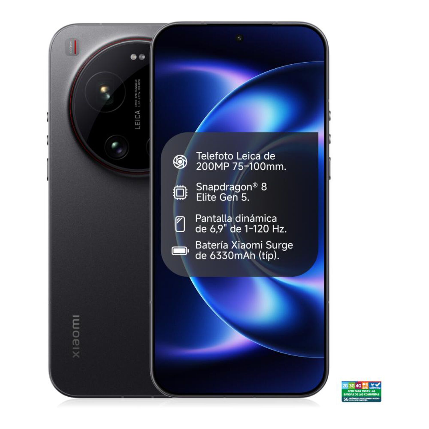 Smartphone Xiaomi 17 Ultra / 5G / 512 GB / Negro / Liberado + Photography Kit Pro image number 1.0