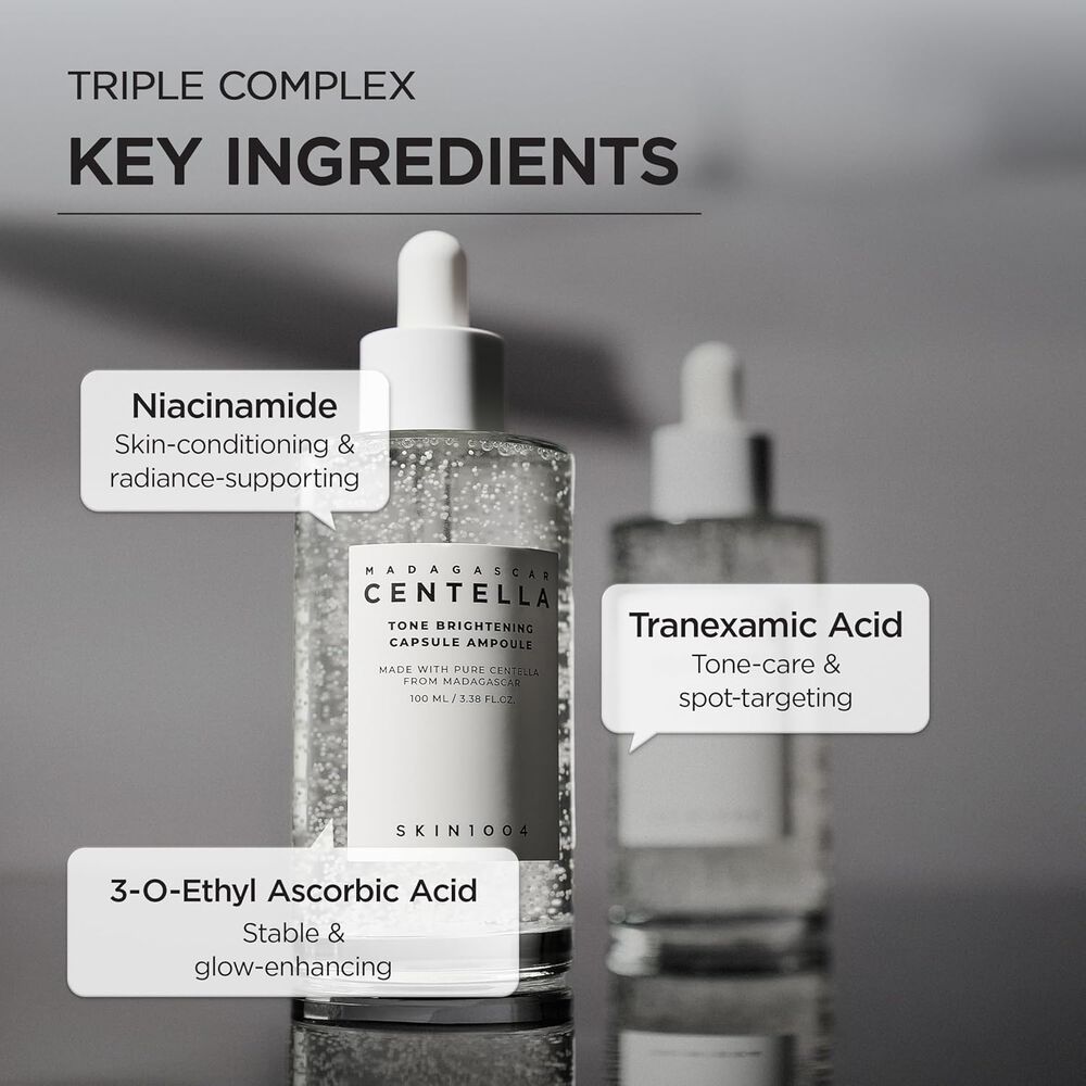 Madagascar Centella Tone Brightening Capsule Ampoule (skin1004) - 50ml Serum Calmante Y Aclarante Con 77% Centella Y 4% Niacinamida image number 2.0