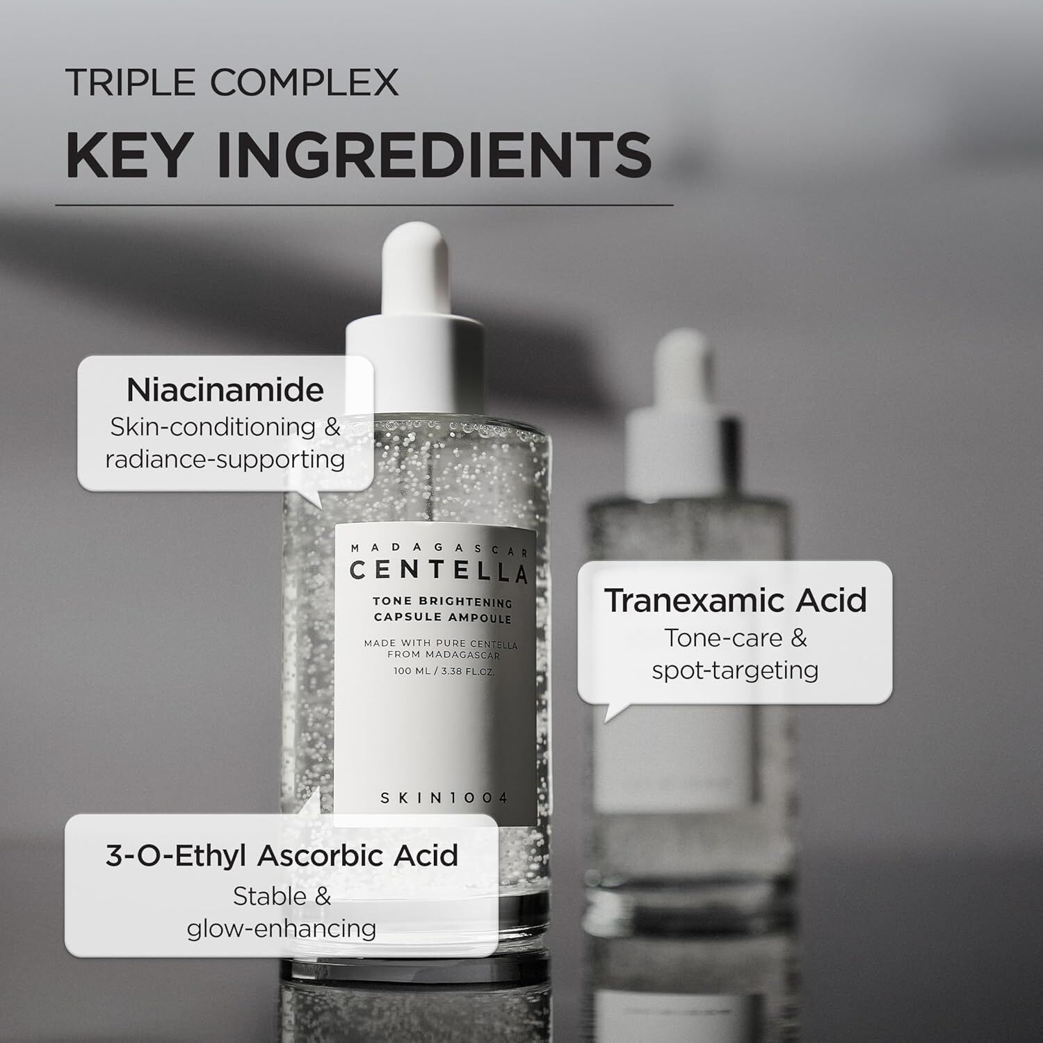 Madagascar Centella Tone Brightening Capsule Ampoule (skin1004) - 50ml Serum Calmante Y Aclarante Con 77% Centella Y 4% Niacinamida image number 2.0